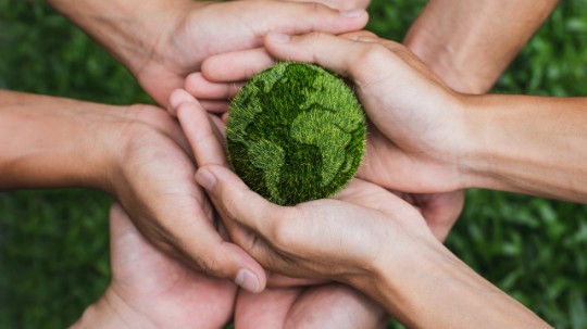 Earth Day. Hands adult Teamwork harmony Holding earth on hands. Environmental and reduce global warming help earth, top view. ecology and environment sustainable concept.
Earth Day. Hands adult Teamwork harmony Holding earth on hands. Environmental and reduce global warming help earth, top view. ecology and environment sustainable concept.