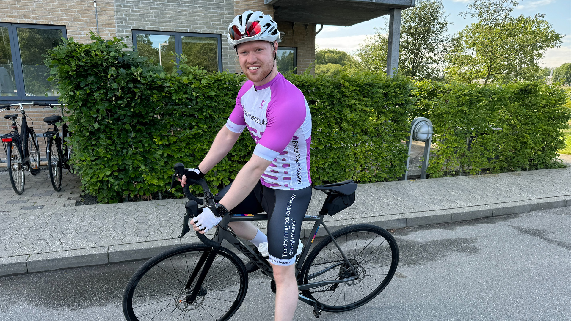 Morten - BMS-medarbejdere cykler for kræftpatienter